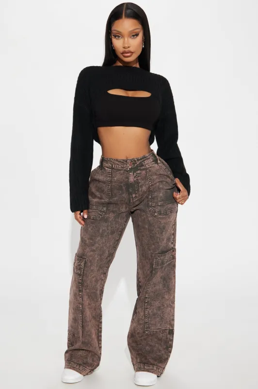 Will You Be Mine Cargo Pant - Brown sold by Fashion Nova