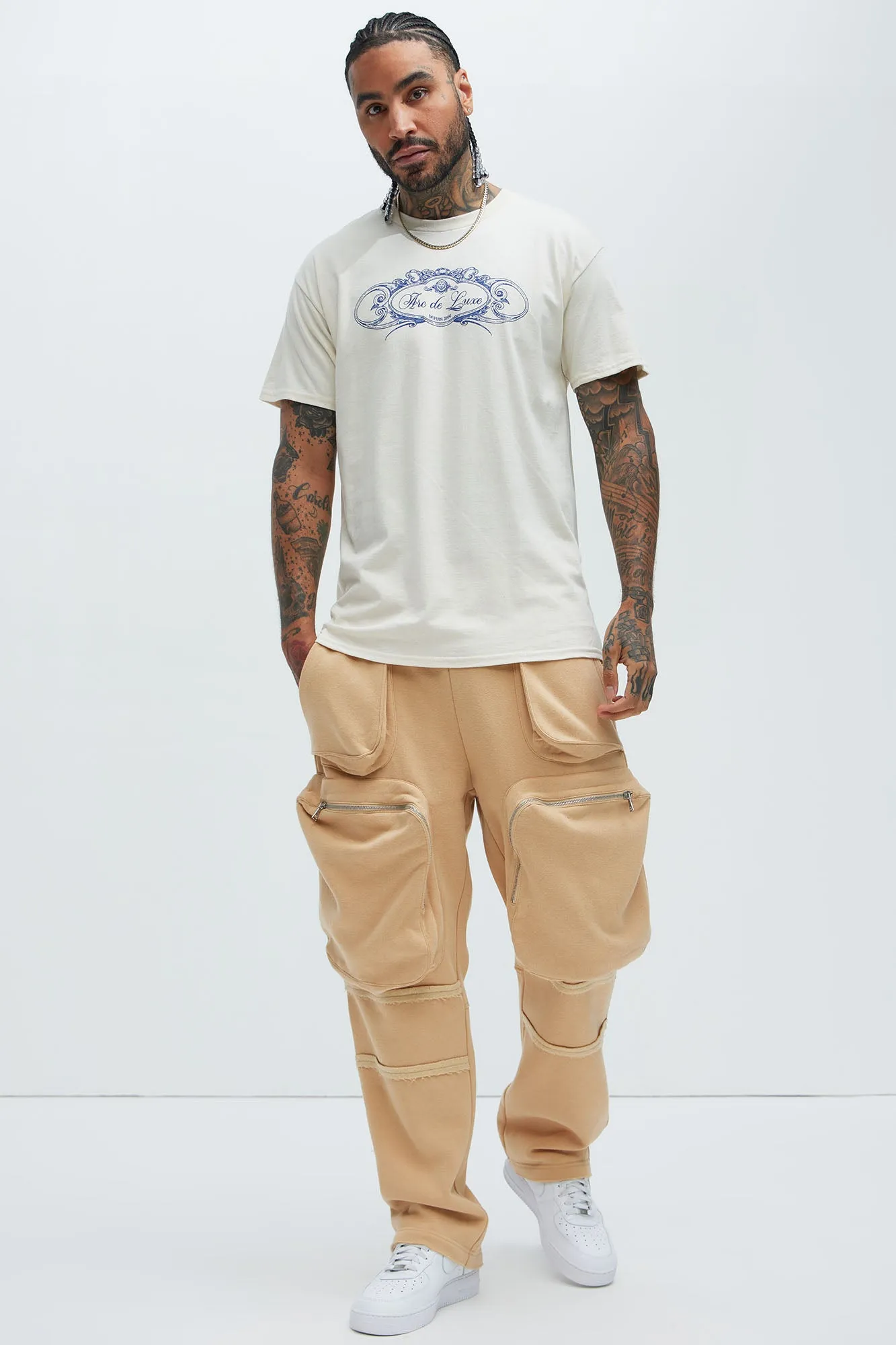 Arc De Luxe Short Sleeve Tee - Natural/Combo sold by Fashion Nova product image thumbnail 3