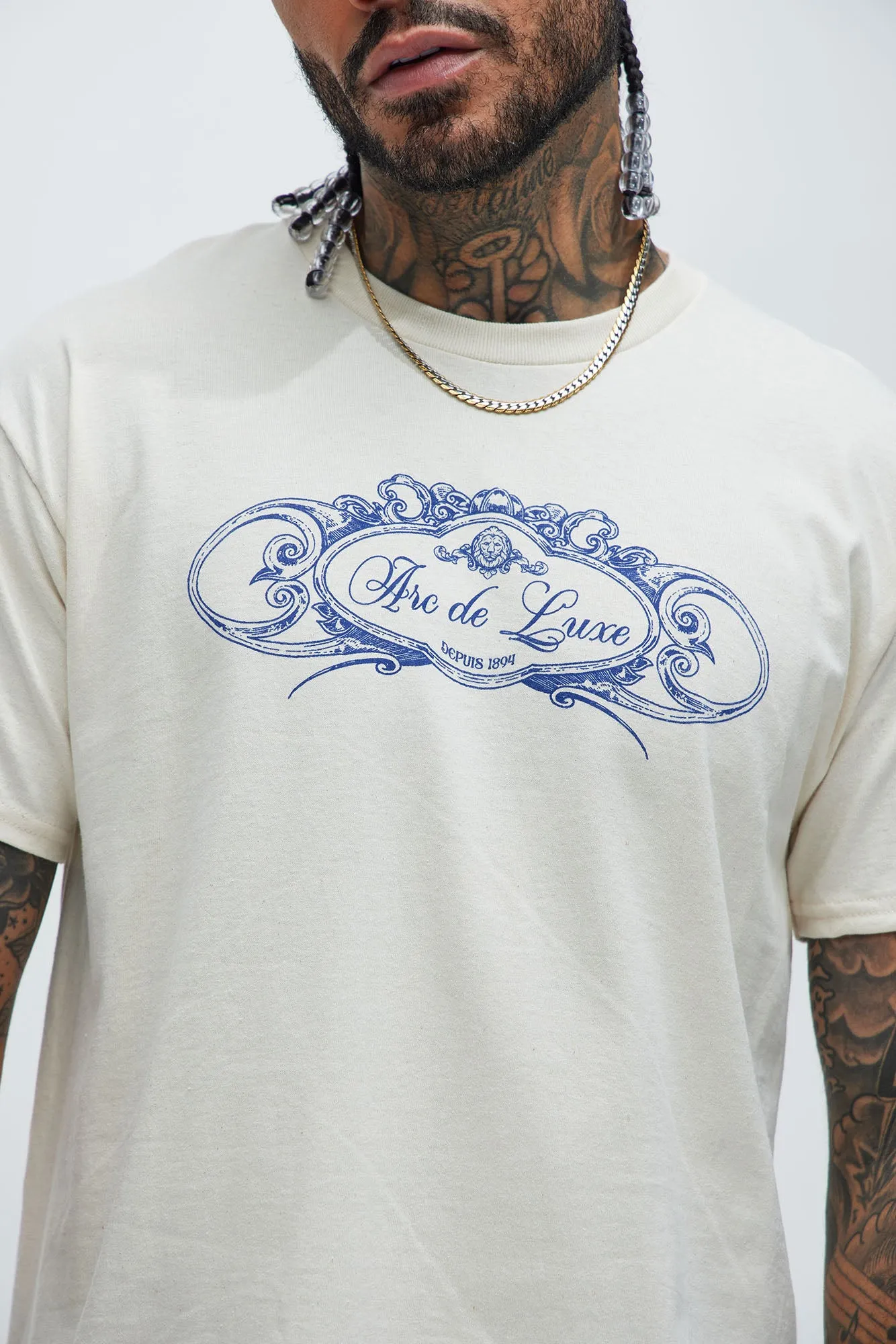 Arc De Luxe Short Sleeve Tee - Natural/Combo sold by Fashion Nova product image thumbnail 2