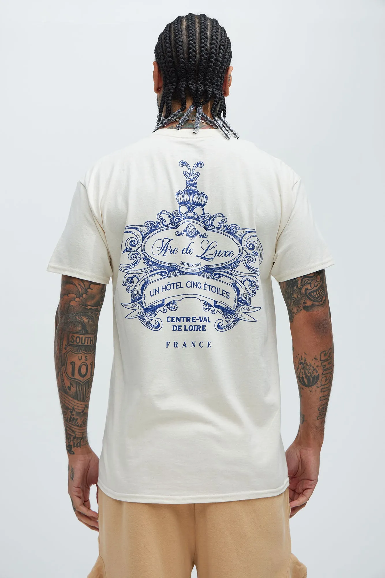 Arc De Luxe Short Sleeve Tee - Natural/Combo sold by Fashion Nova product image thumbnail 4