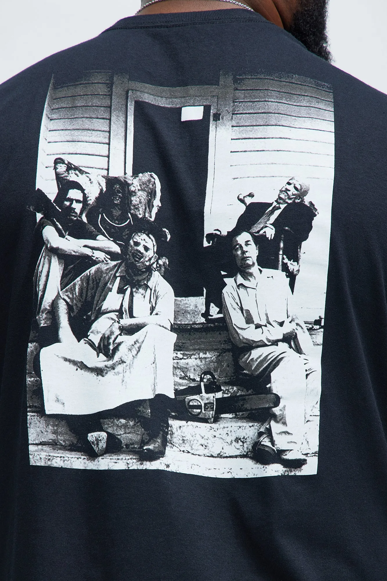 The Texas Chainsaw Massacre Behind The Scene Short Sleeve Tee - Black sold by Fashion Nova product image thumbnail 5