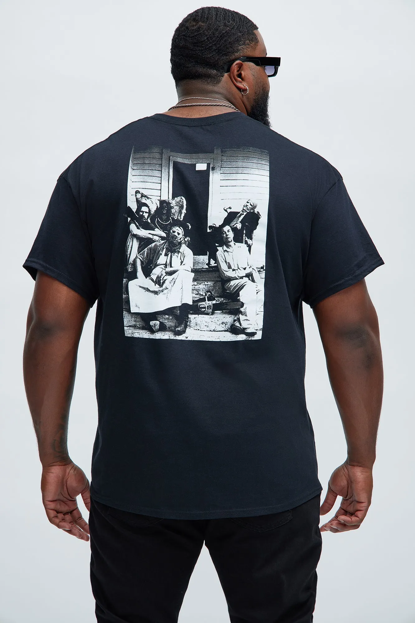 The Texas Chainsaw Massacre Behind The Scene Short Sleeve Tee - Black sold by Fashion Nova product image thumbnail 4