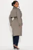 Prep School Plaid Trench - Khaki/combo sold by Fashion Nova