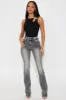 Tall She Stands Out Tummy Control Bootcut Jeans - Grey sold by Fashion Nova