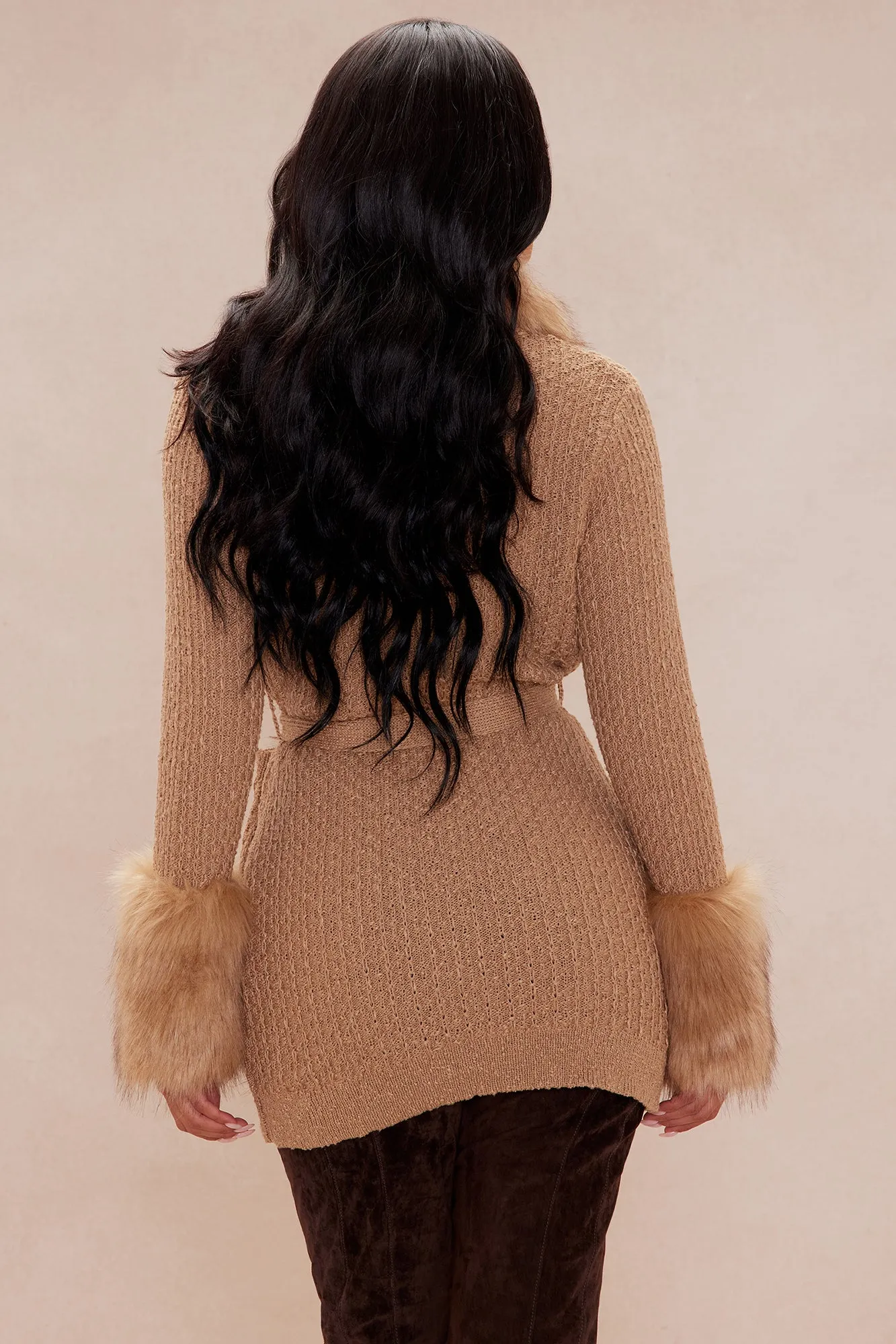 Moscow Fur Cardigan - Camel sold by Fashion Nova product image thumbnail 4