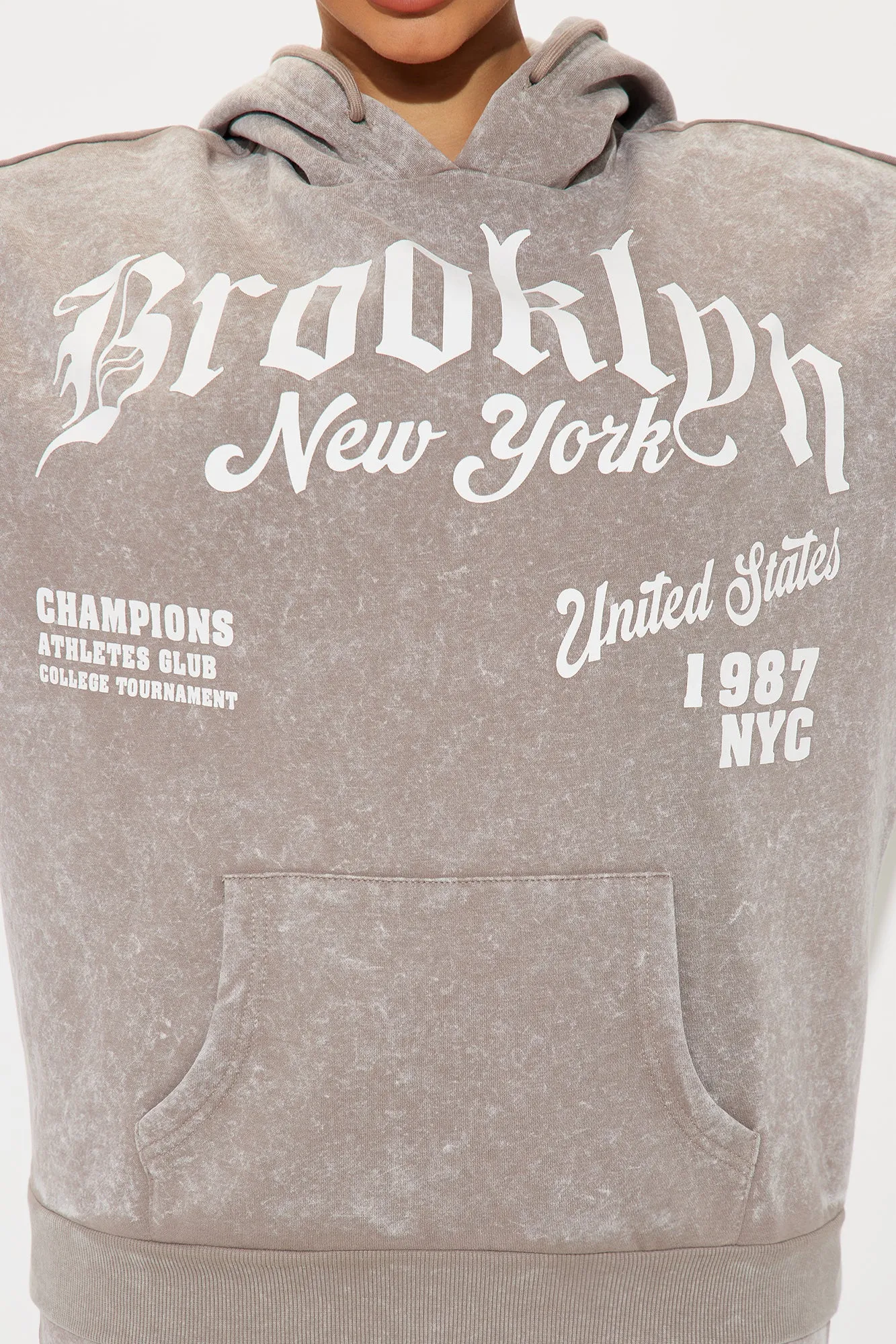 Brooklyn Living Washed Jogger Set - Stone sold by Fashion Nova product image thumbnail 4