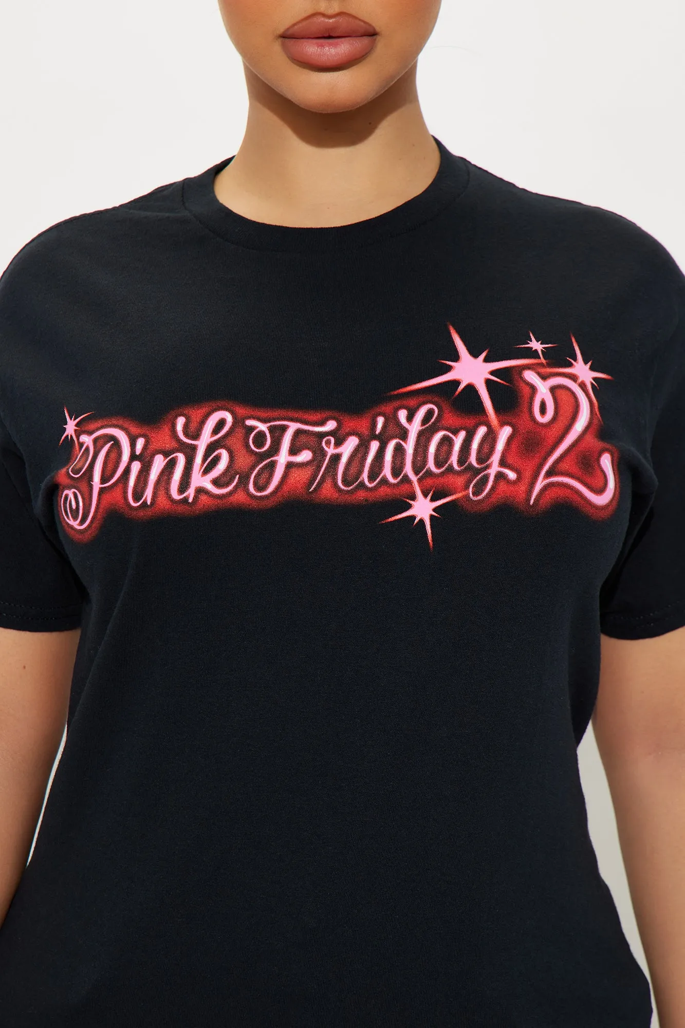 Nicki Minaj Pink Friday Tour Tee - Black Wash sold by Fashion Nova product image thumbnail 3