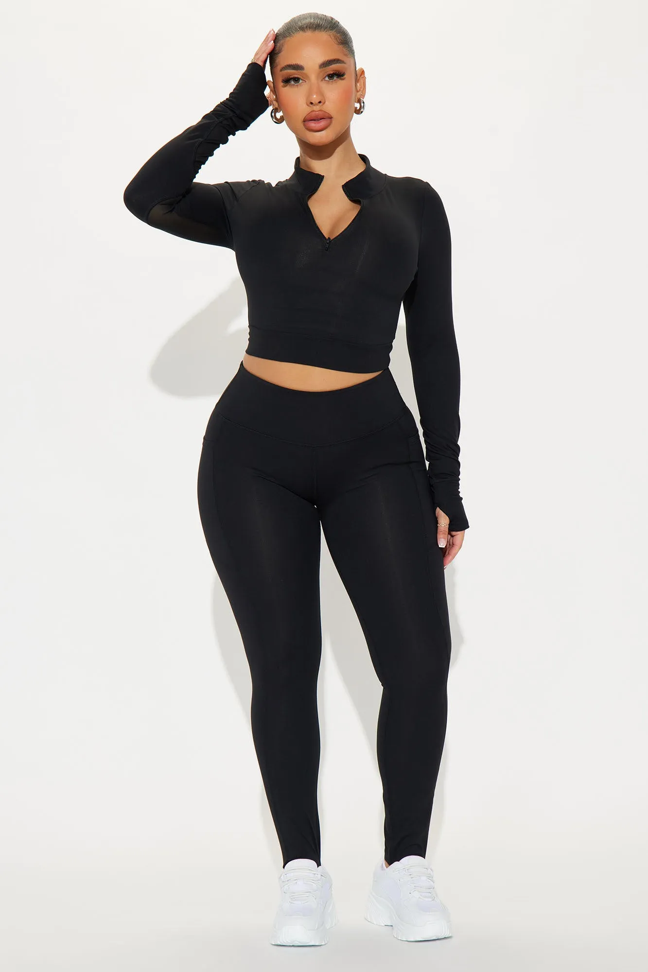 Jolie Super Soft Active Top - Black sold by Fashion Nova product image thumbnail 2