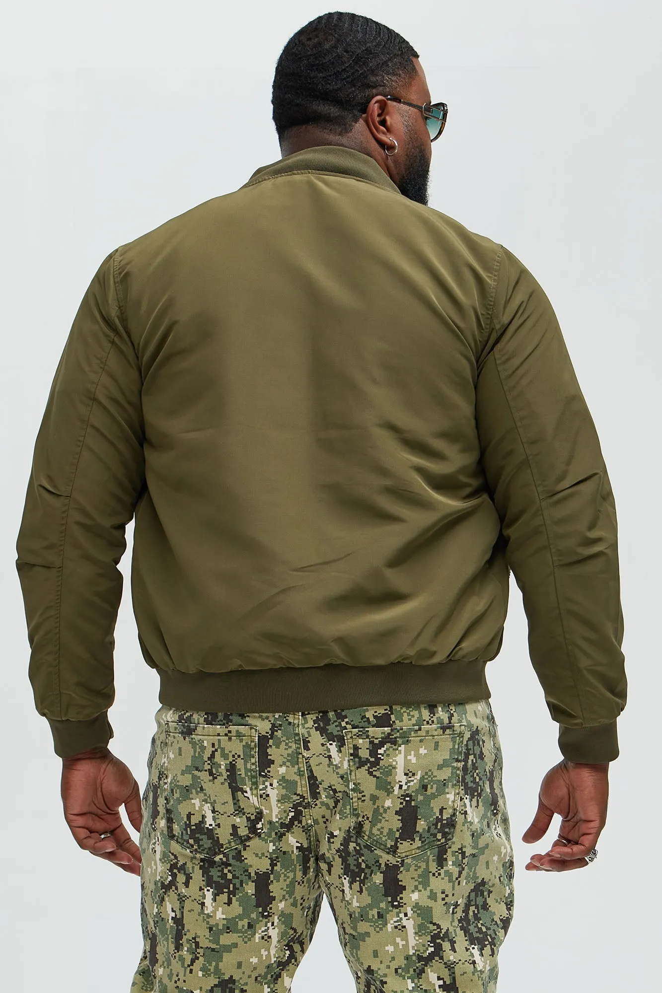 Off To Work Lightweight Bomber - Olive sold by Fashion Nova product image thumbnail 4
