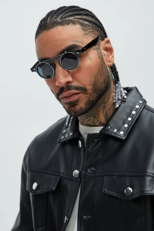Deserve Me Sunglasses - Black/Silver sold by Fashion Nova