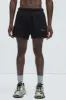 Tyson Novamen Oversize Heavyweight Sweat Shorts - Black sold by Fashion Nova