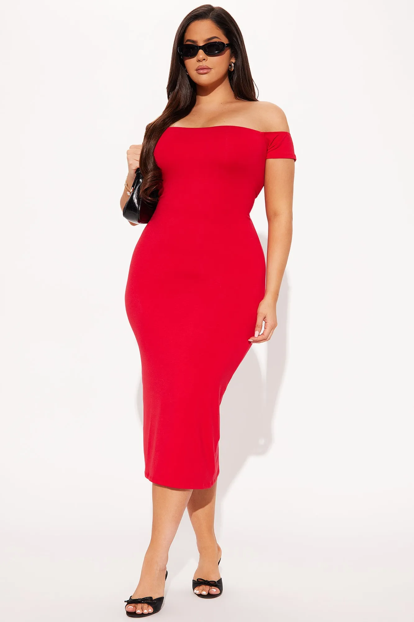 Endless Memories Double Lined Midi Dress - Red sold by Fashion Nova product image thumbnail 4