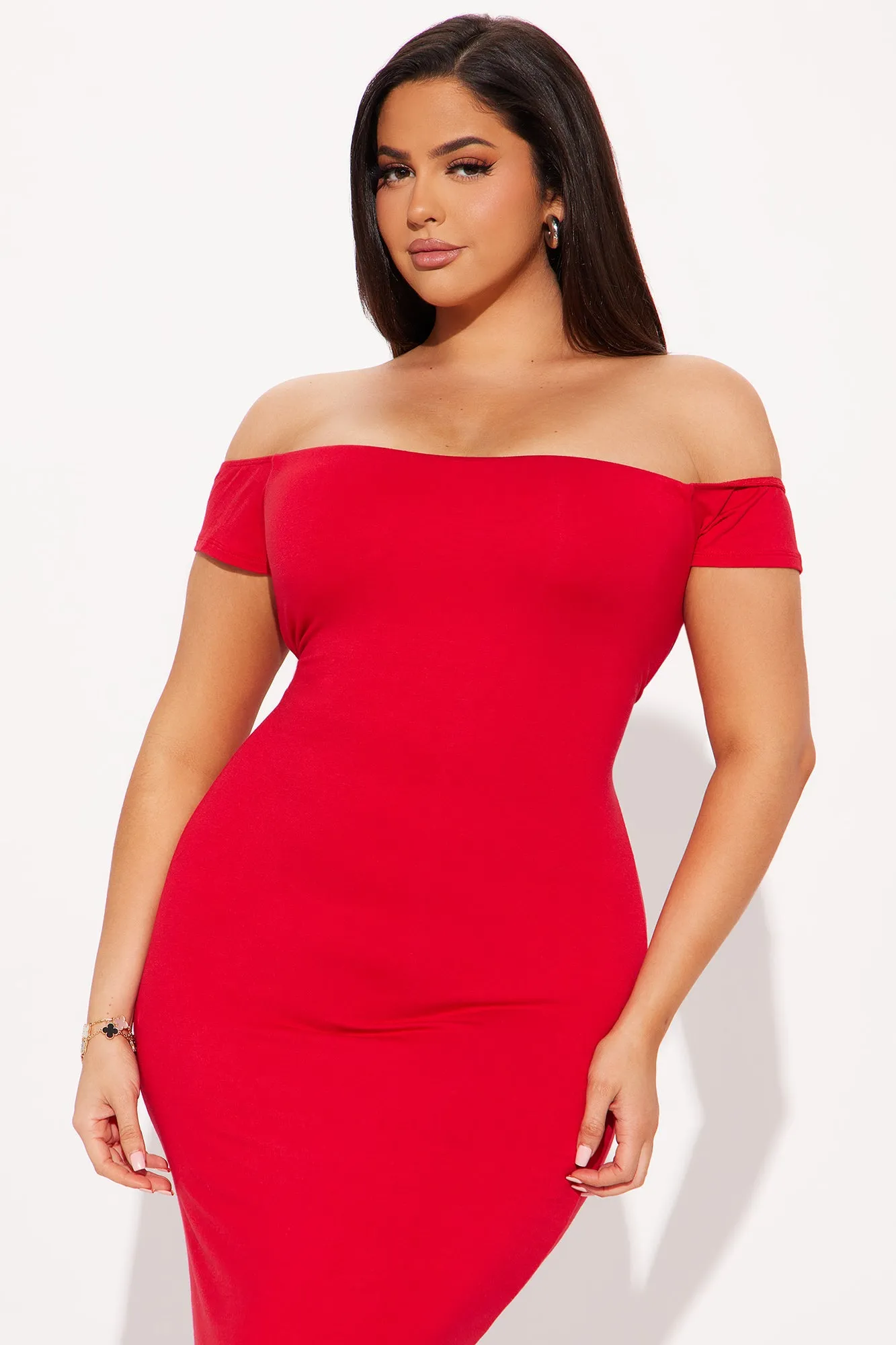 Endless Memories Double Lined Midi Dress - Red sold by Fashion Nova product image thumbnail 5