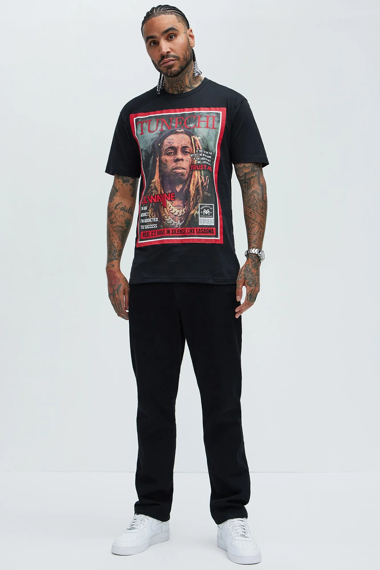Lil Wayne Tunechi Times Short Sleeve Tee - Black sold by Fashion Nova product image thumbnail 2