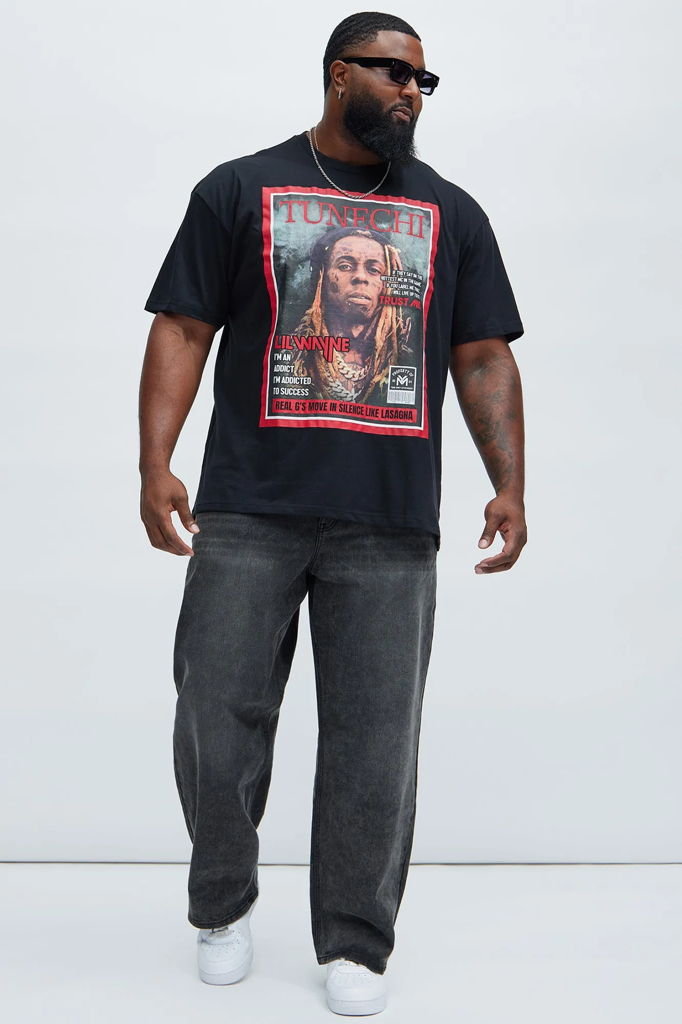 Lil Wayne Tunechi Times Short Sleeve Tee - Black sold by Fashion Nova product image thumbnail 5