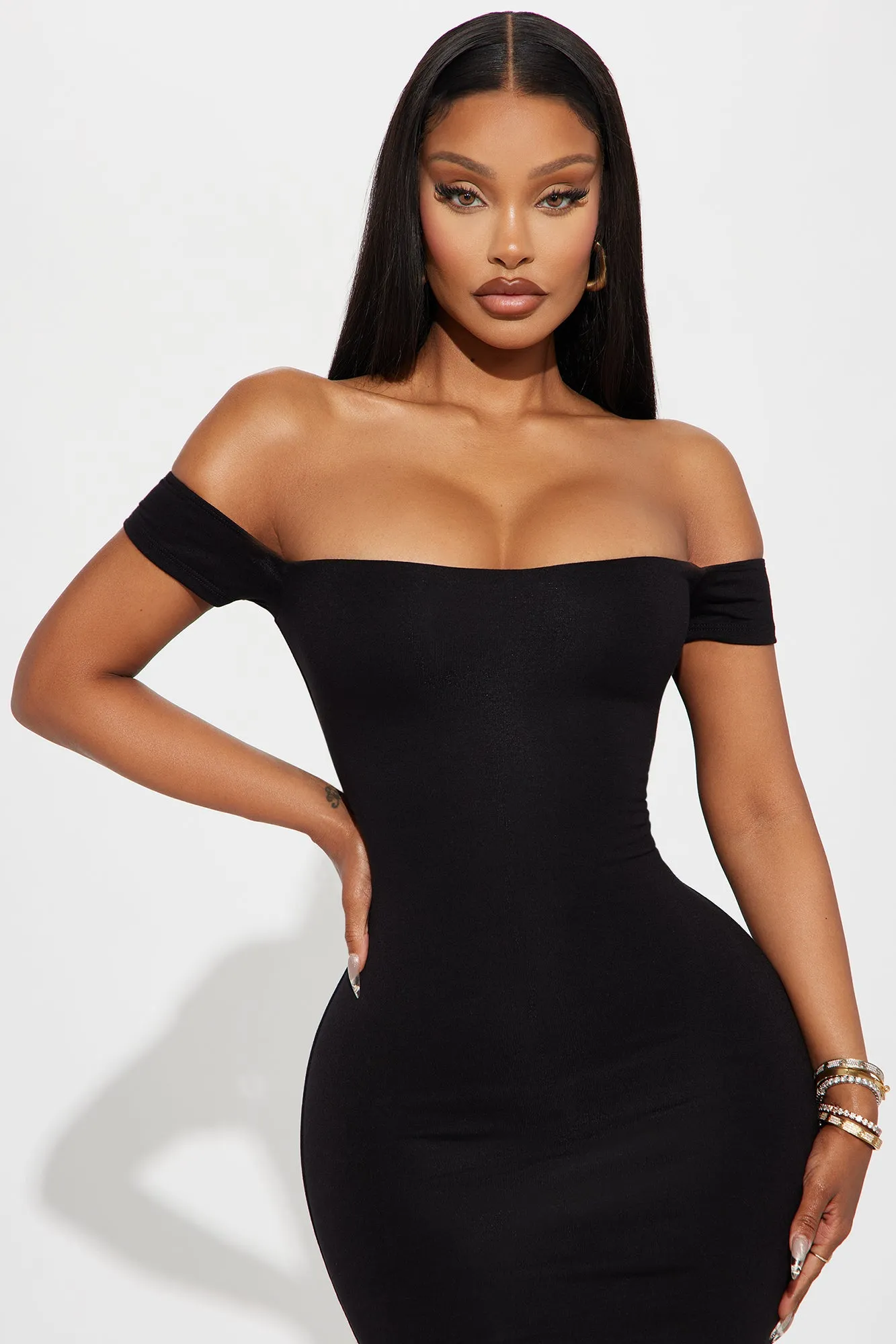 Endless Memories Double Lined Midi Dress - Black sold by Fashion Nova product image thumbnail 2