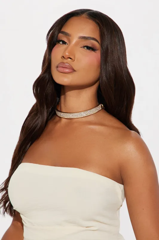 Dream Girl Choker - Gold sold by Fashion Nova