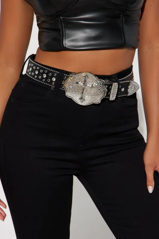 Rebel Without A Cause Belt - Black sold by Fashion Nova