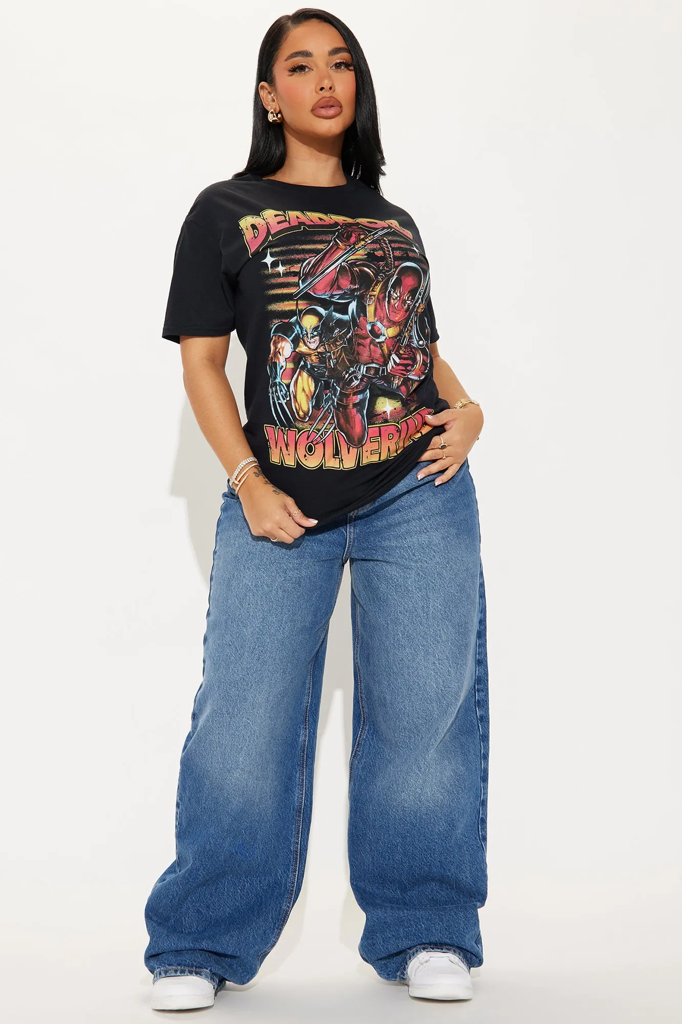 Deadpool & Wolverine Dynamic Duo Tee - Black sold by Fashion Nova product image thumbnail 3