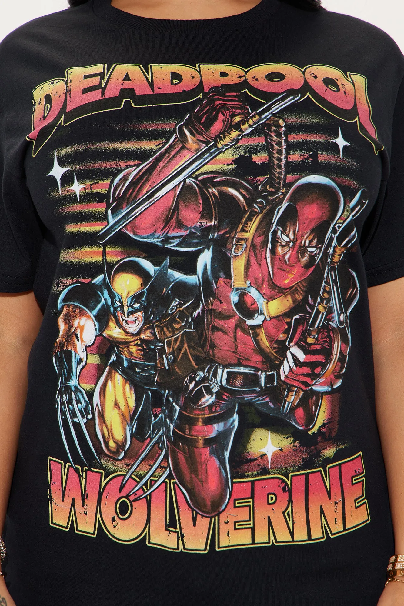 Deadpool & Wolverine Dynamic Duo Tee - Black sold by Fashion Nova product image thumbnail 2