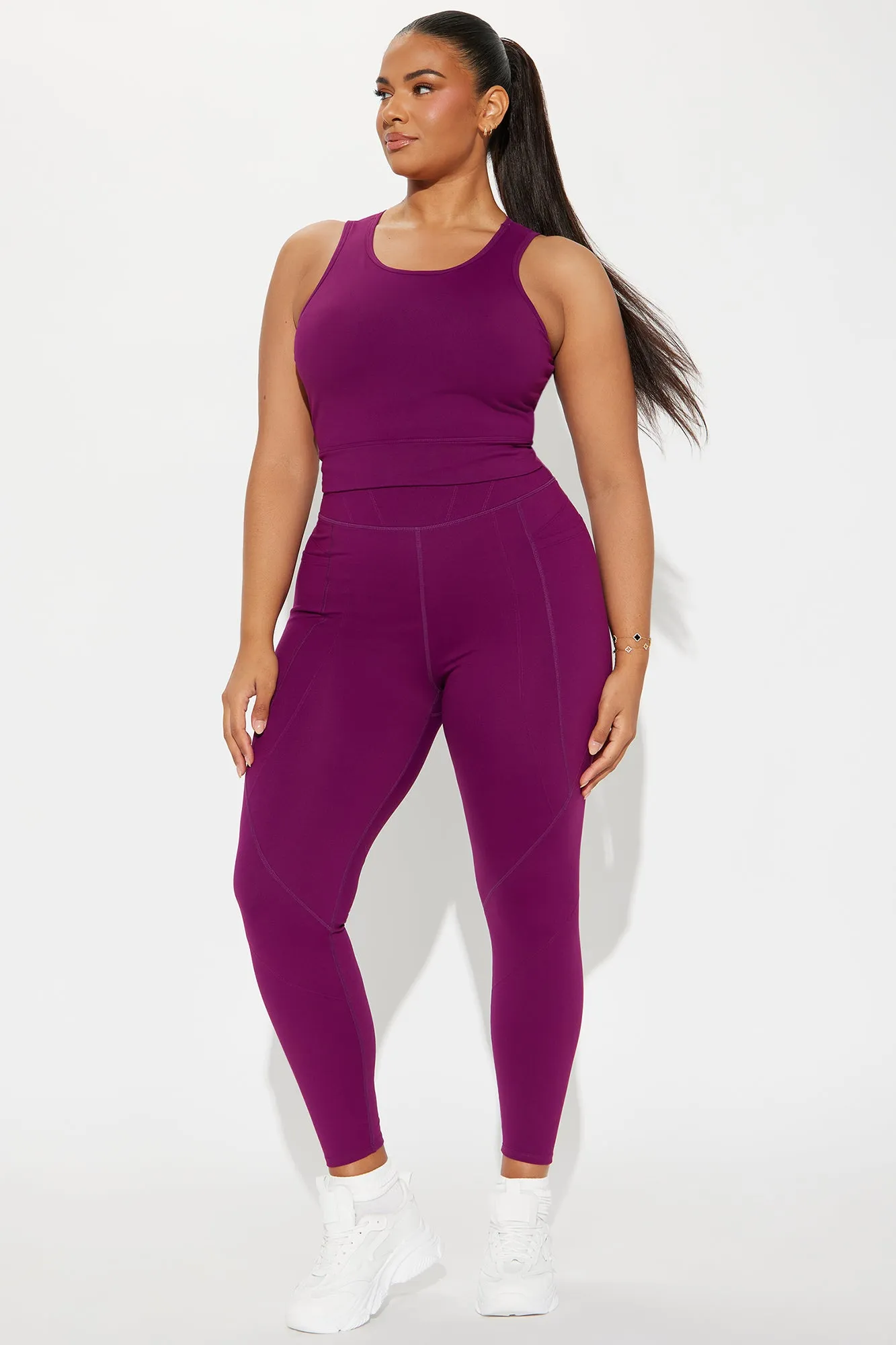 Energy Surge Super Soft Legging - Plum sold by Fashion Nova product image thumbnail 5