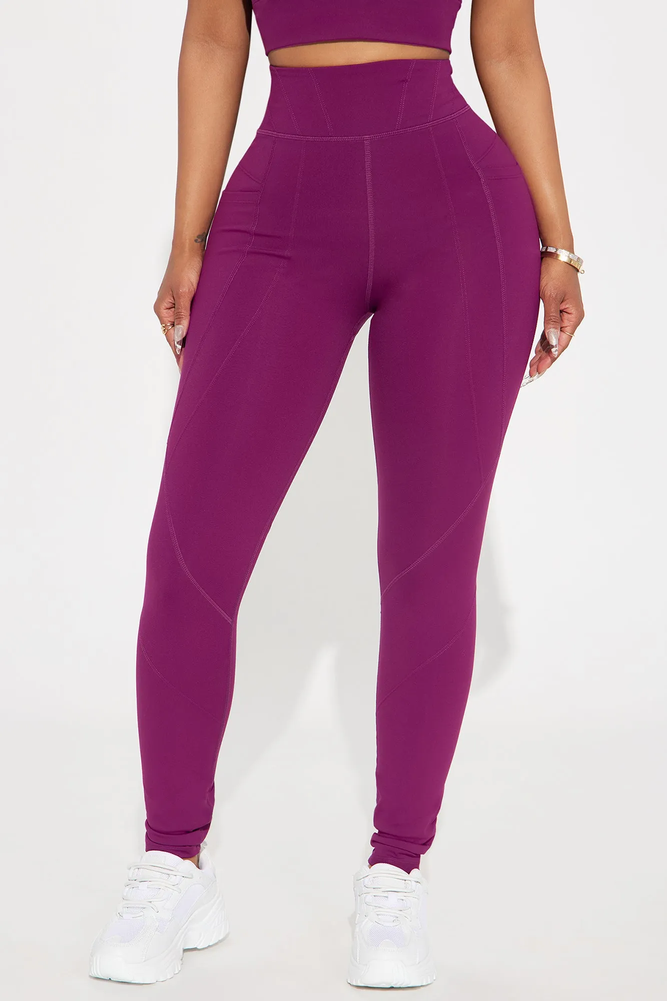 Energy Surge Super Soft Legging - Plum sold by Fashion Nova product image thumbnail 2