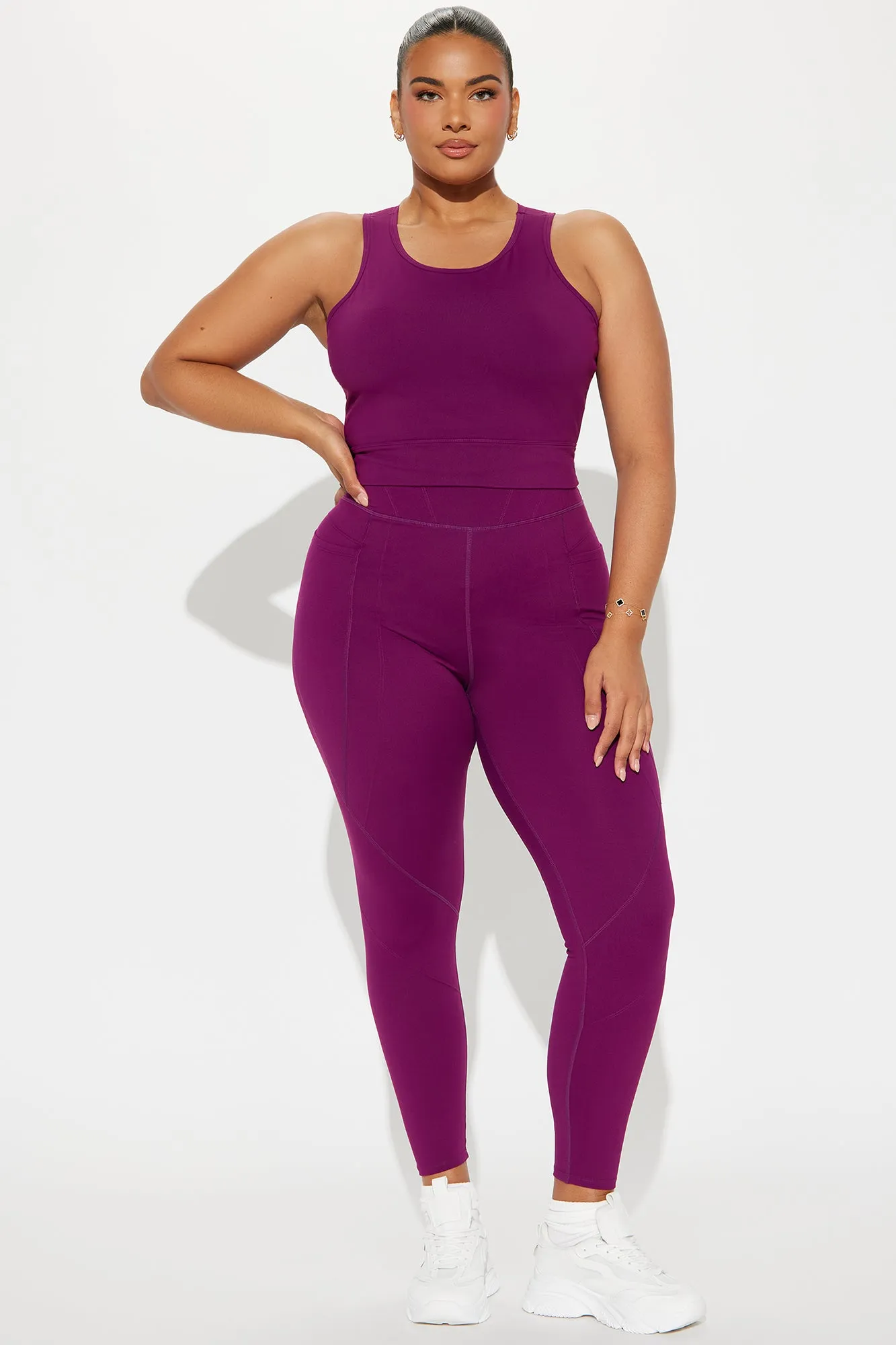 Energy Surge Super Soft Active Top - Plum sold by Fashion Nova product image thumbnail 5