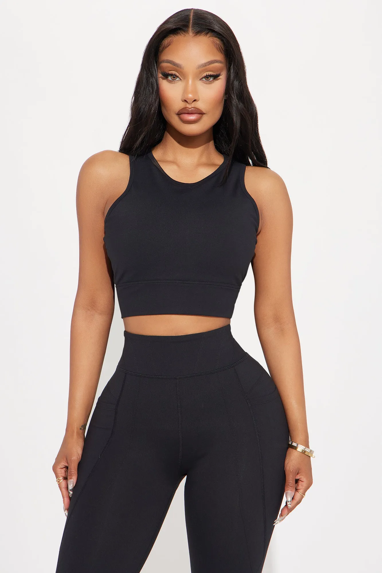 Energy Surge Super Soft Active Top - Black sold by Fashion Nova