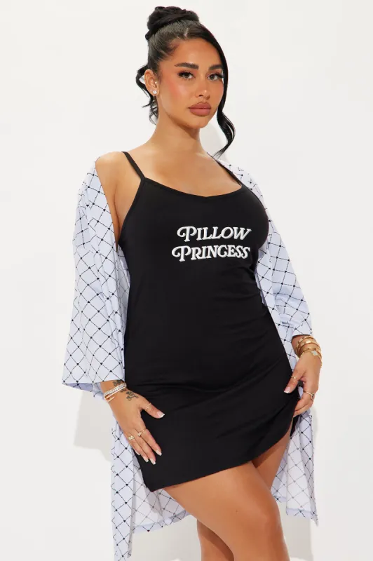 Pillow Princess PJ Robe Set - Light Blue sold by Fashion Nova