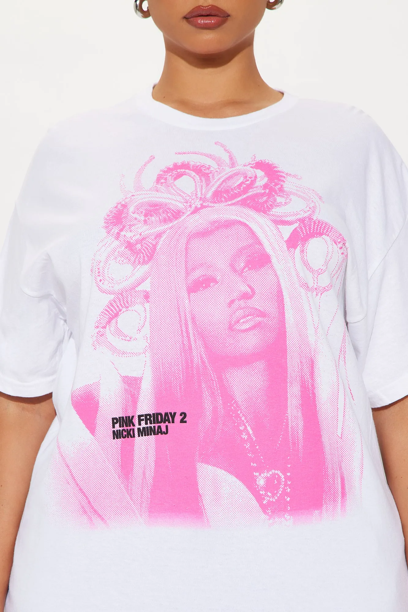 Nicki Minaj Pink Friday Tee - White sold by Fashion Nova product image thumbnail 5