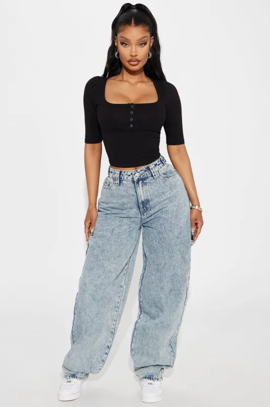 Call It Luck Taper Leg Jeans - Light Wash sold by Fashion Nova