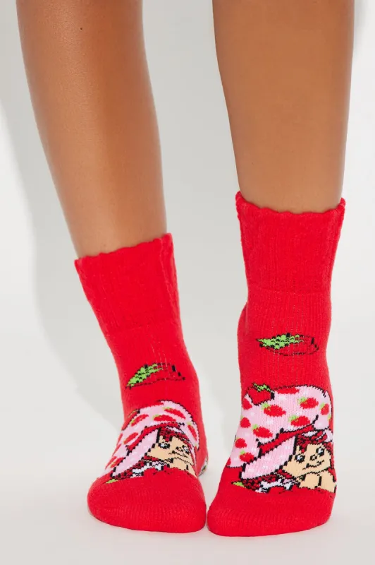 Strawberry Shortcake 2 Pack Socks - Pink/combo sold by Fashion Nova