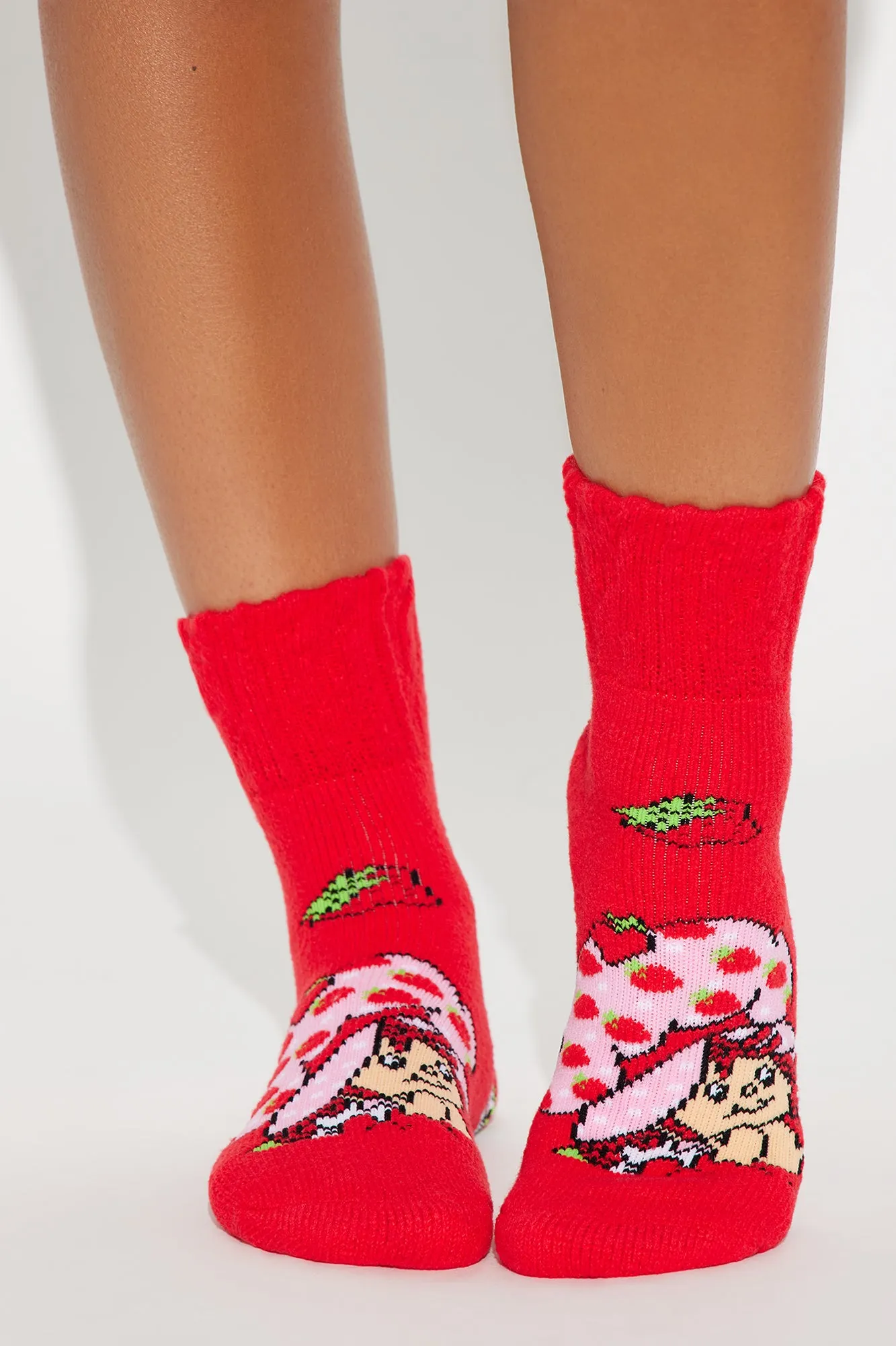 Strawberry Shortcake 2 Pack Socks - Pink/combo sold by Fashion Nova