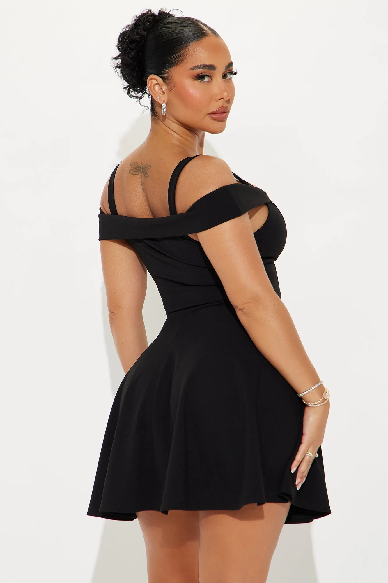 Wanderlust Cold Shoulder Mini Dress - Black sold by Fashion Nova product image thumbnail 3
