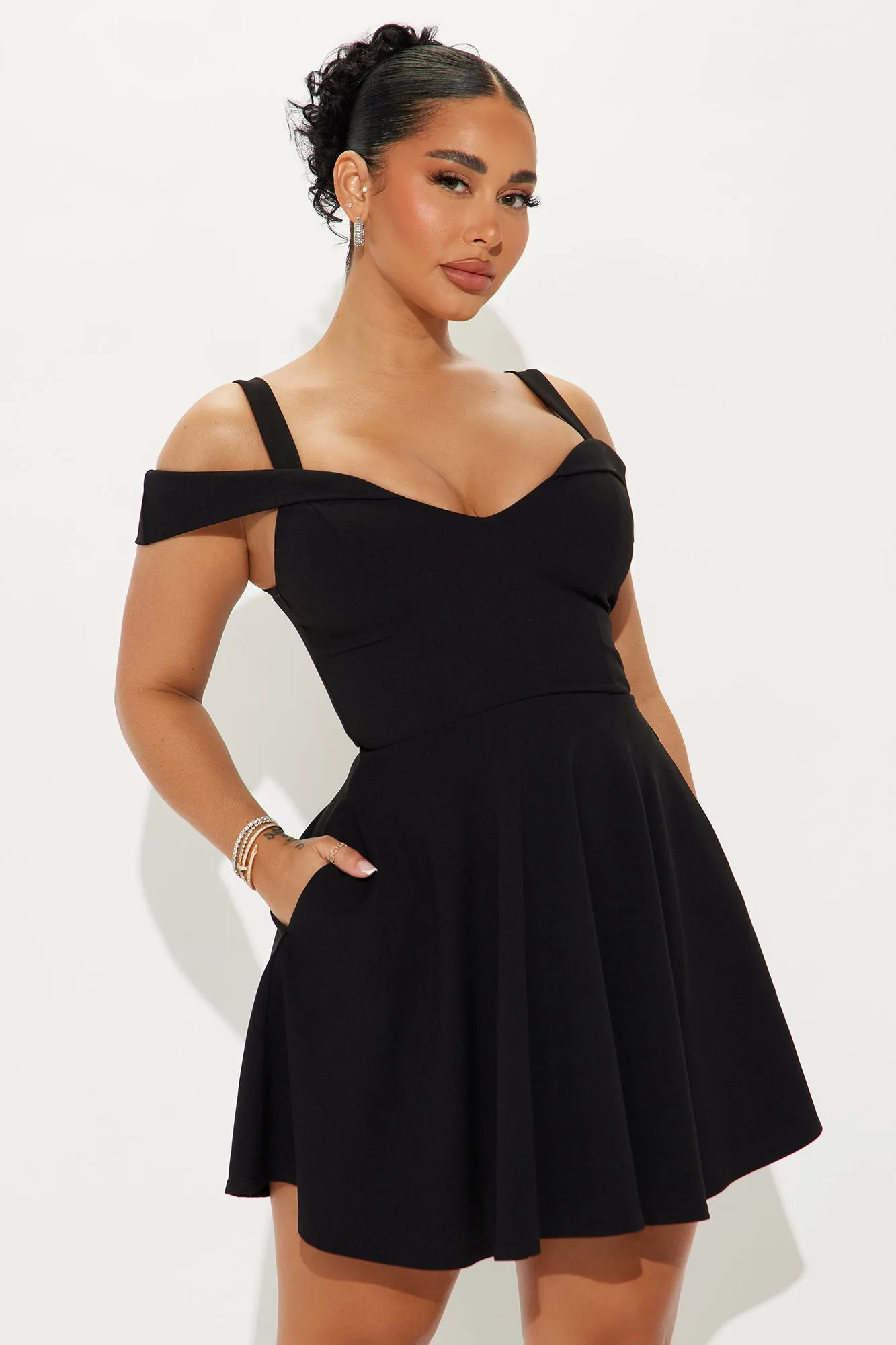 Wanderlust Cold Shoulder Mini Dress - Black sold by Fashion Nova product image thumbnail 2