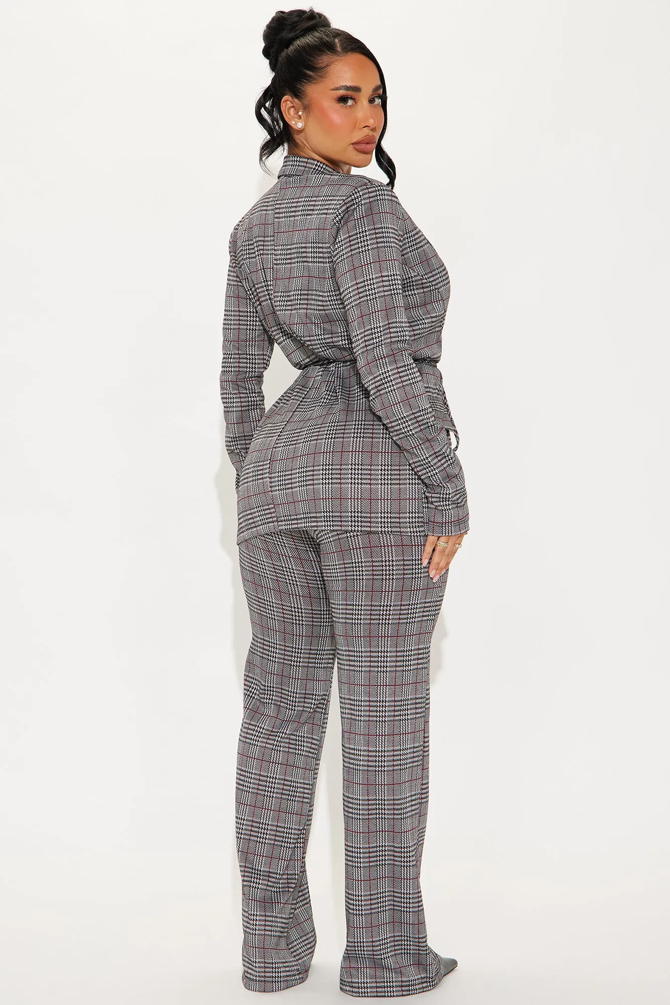 Pleading Guilty Blazer Pant Set - Grey/combo sold by Fashion Nova product image thumbnail 3