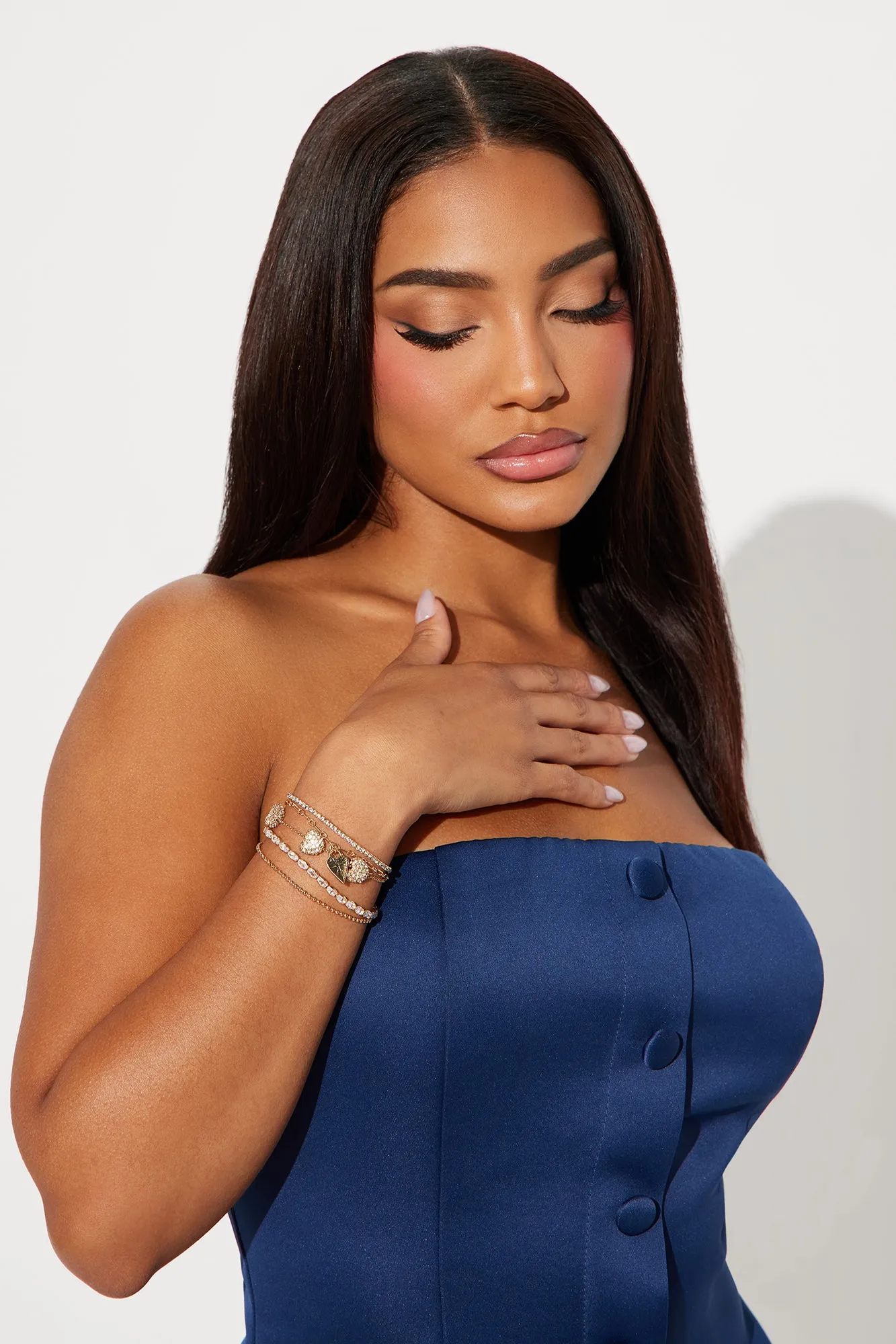 Love Is The Answer 4 Piece Bracelet Set - Gold sold by Fashion Nova product image thumbnail 2