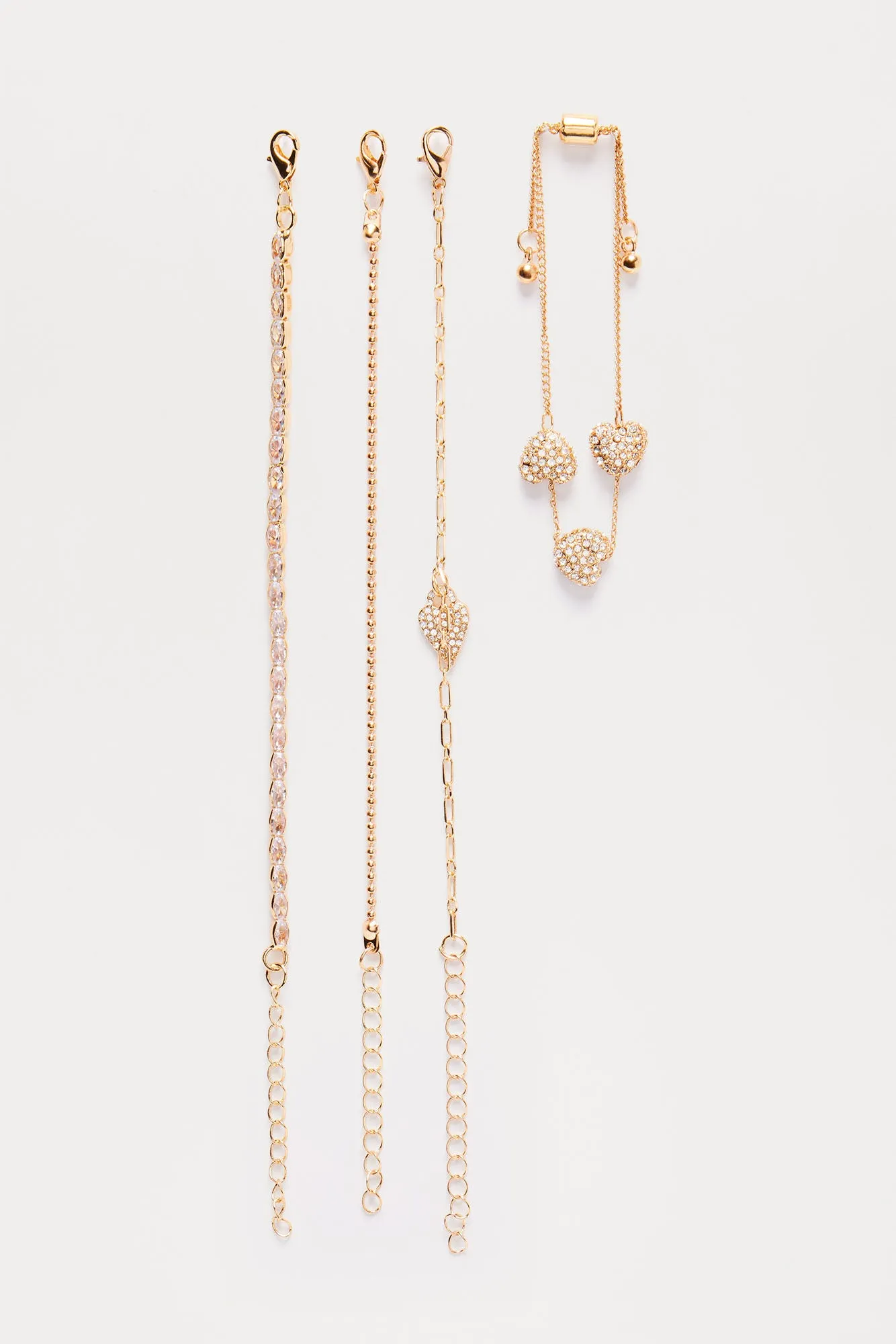 Love Is The Answer 4 Piece Bracelet Set - Gold sold by Fashion Nova product image thumbnail 3