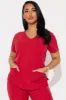 Working Overtime Jogger 4FLEX Uniform Scrub Set - Red sold by Fashion Nova