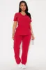 Working Overtime 4FLEX Uniform Scrub Pants - Red sold by Fashion Nova