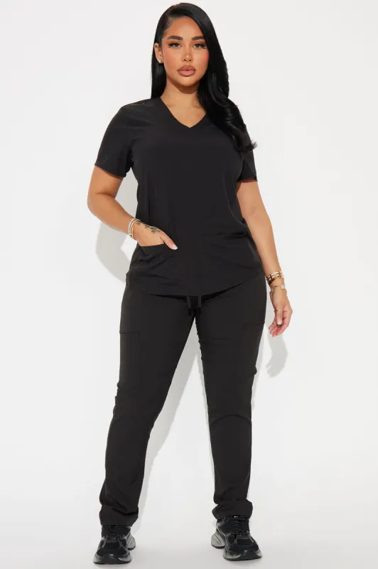 Doctors Orders 4FLEX Uniform Scrub Pants - Black sold by Fashion Nova