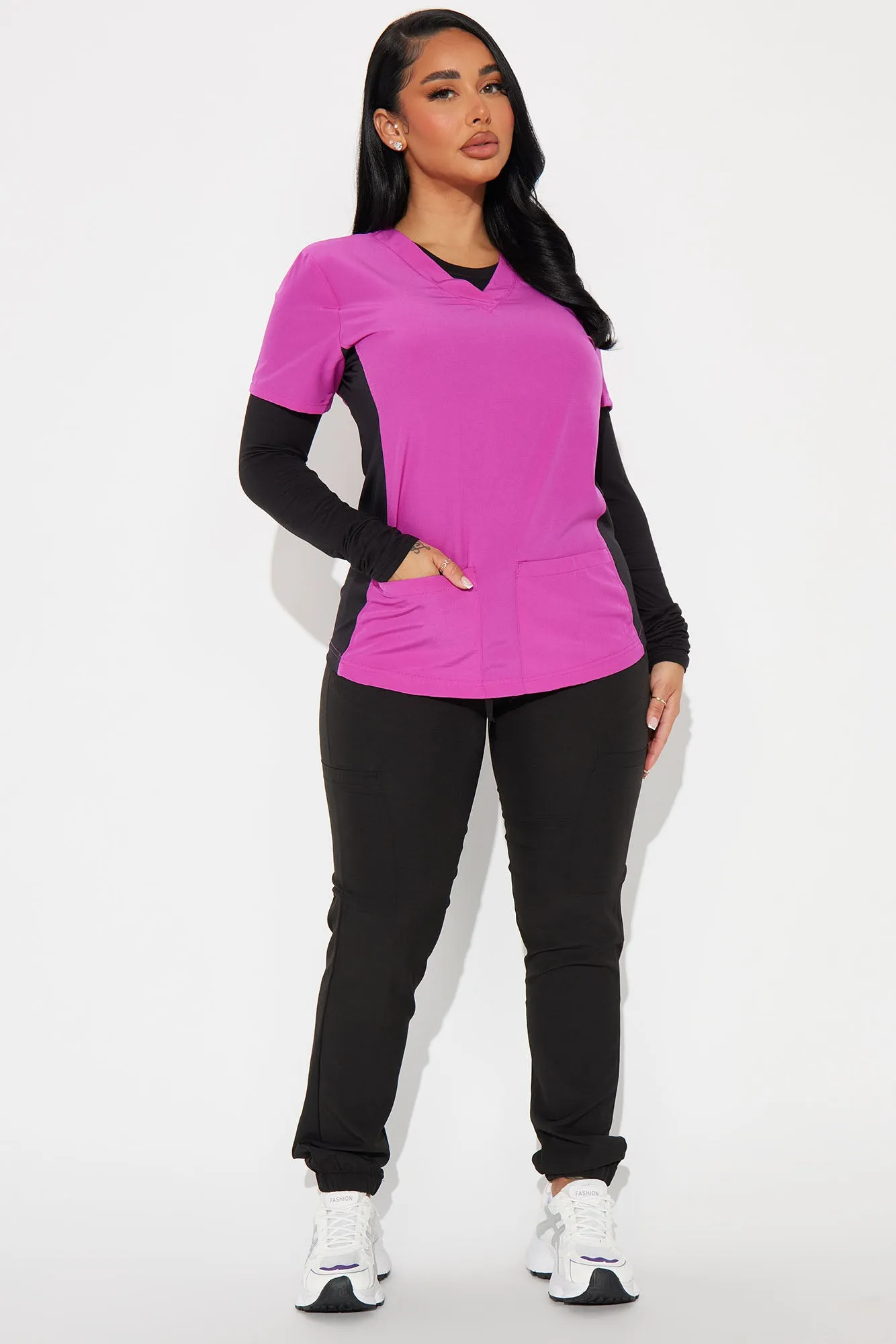 Checking Vitals Jogger 4FLEX Uniform Scrub Pants - Black sold by Fashion Nova product image thumbnail 2