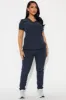 On Call Jogger Stretch Uniform Scrub Set - Charcoal sold by Fashion Nova
