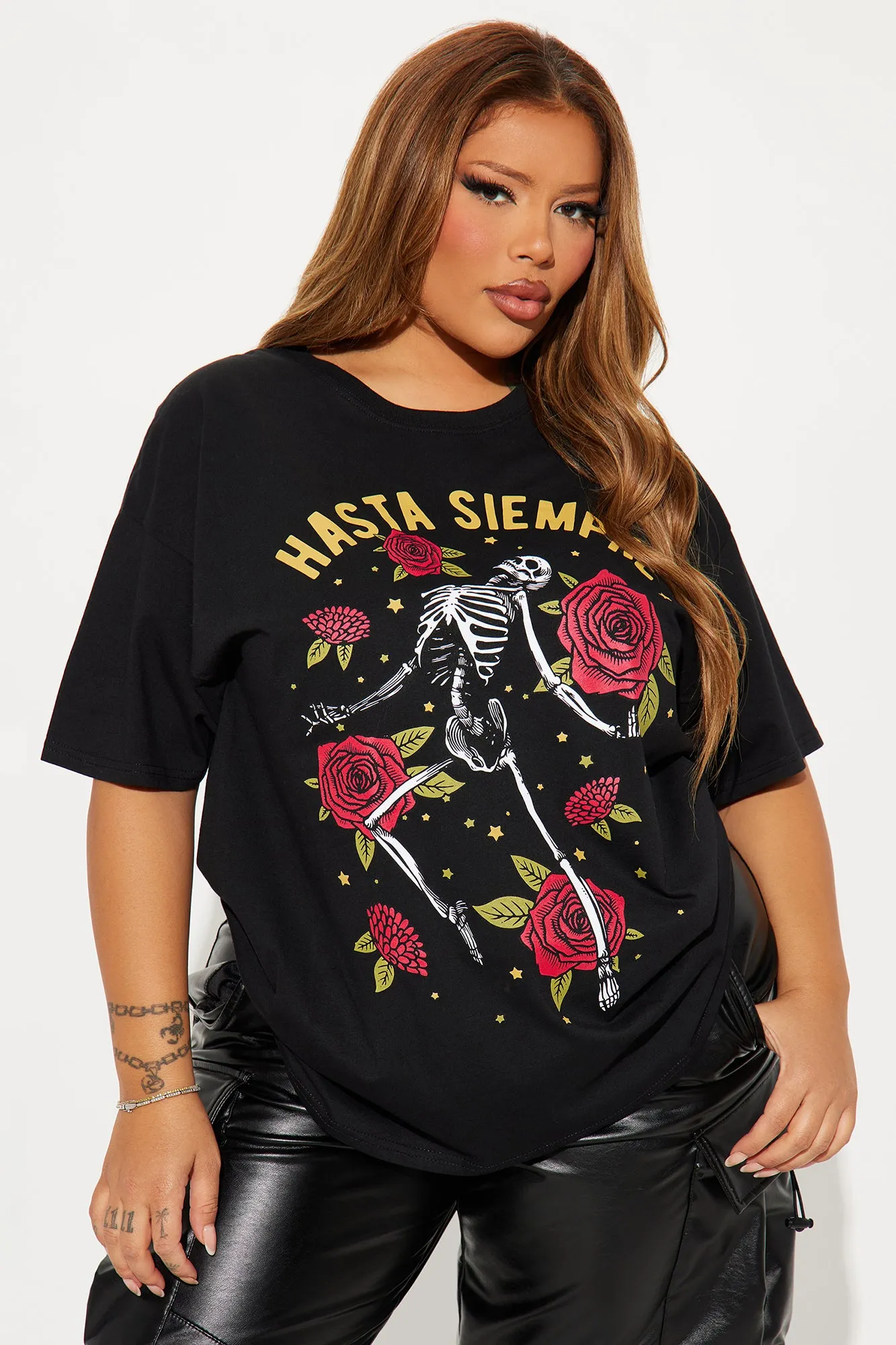 Hasta Siempre Skull Tee - Black sold by Fashion Nova product image thumbnail 4