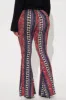 Say No More Flare Pant - Red/combo sold by Fashion Nova