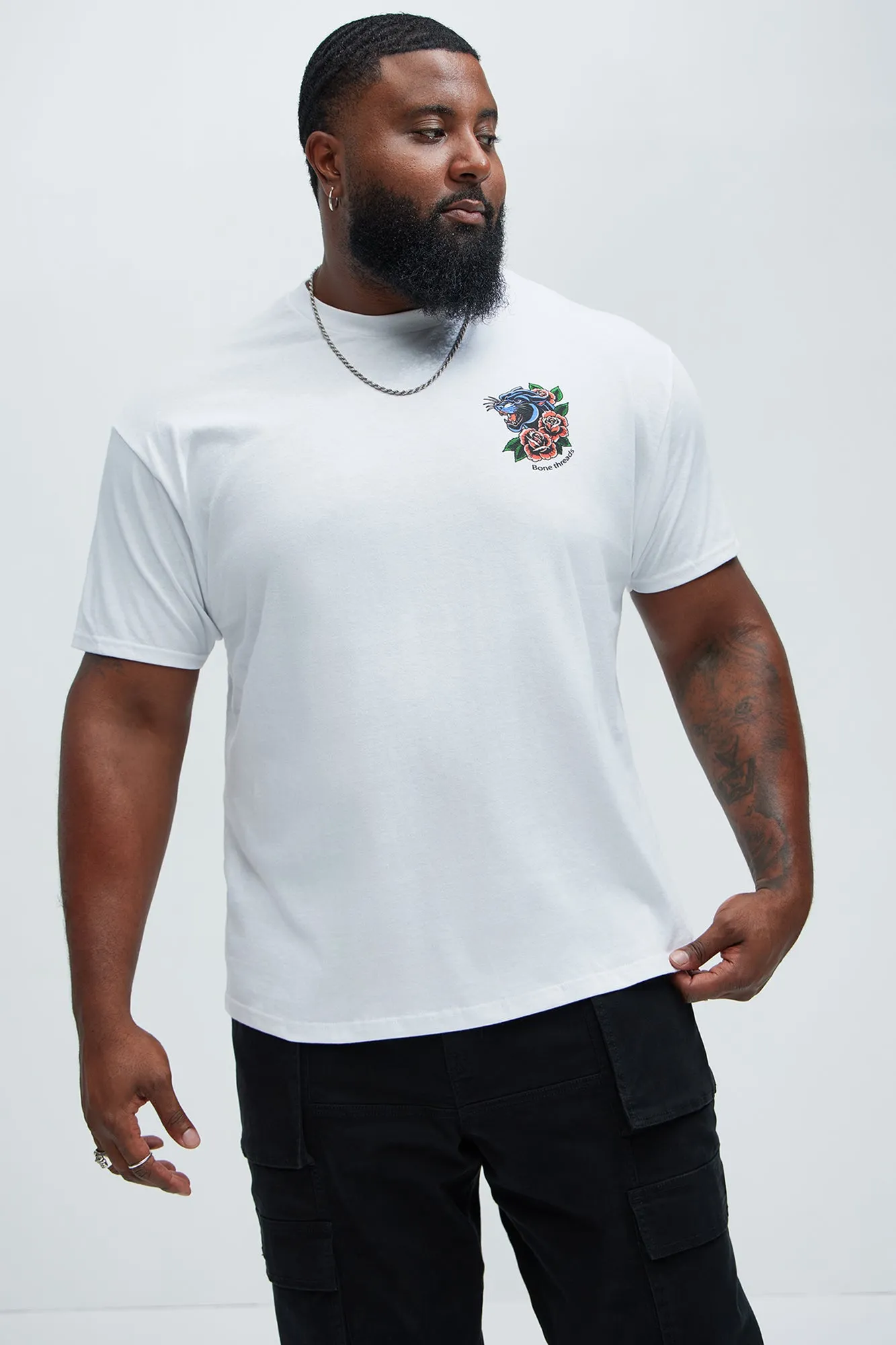 Strong And Fearless Short Sleeve Tee - White sold by Fashion Nova product image thumbnail 2