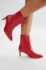 Bryson Heeled Booties - Red sold by Fashion Nova