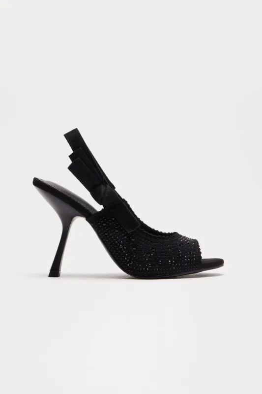 Celestina Slingback Heels - Black sold by Fashion Nova