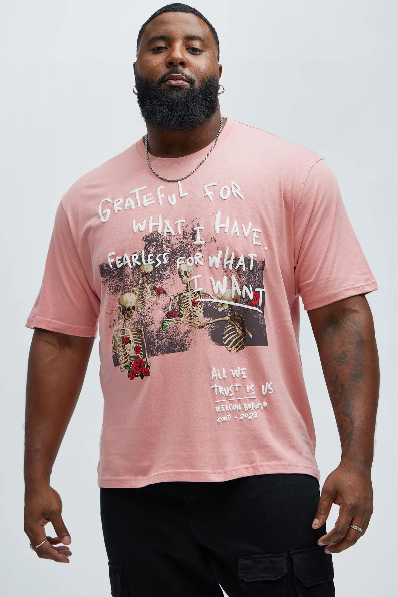 Grateful For What I have Short Sleeve Tee - Pink sold by Fashion Nova product image thumbnail 4
