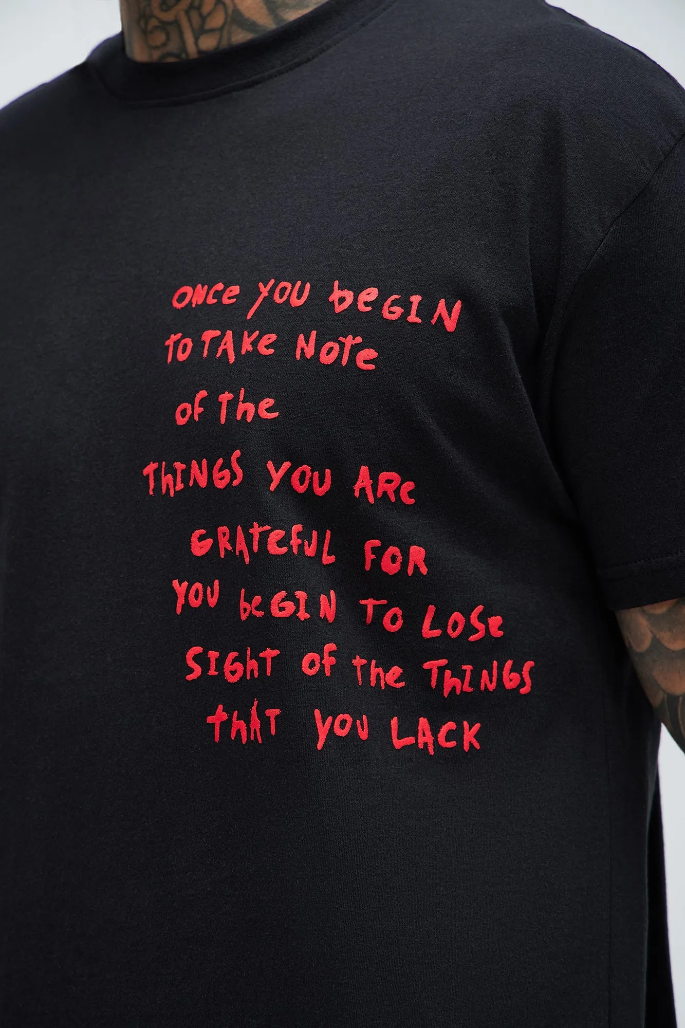 Take Note Short Sleeve Tee - Black sold by Fashion Nova product image thumbnail 3